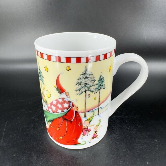 Mary Engelbreit Old World Santa Mug Cup Santa Ceramic Coffee Mug Cup 2001 VTG - Picture 13 of 16